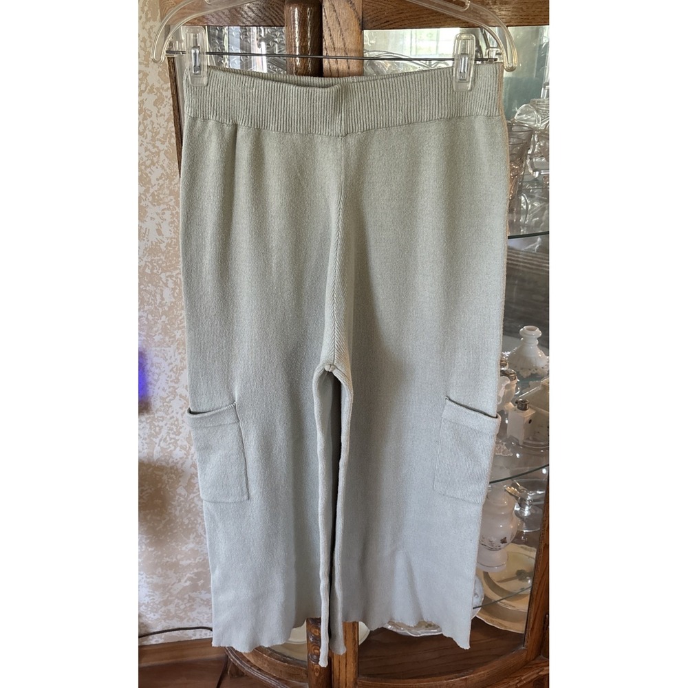 Sincerely Jules Women's XL Sweater Capri Cargo Pants Wide Leg